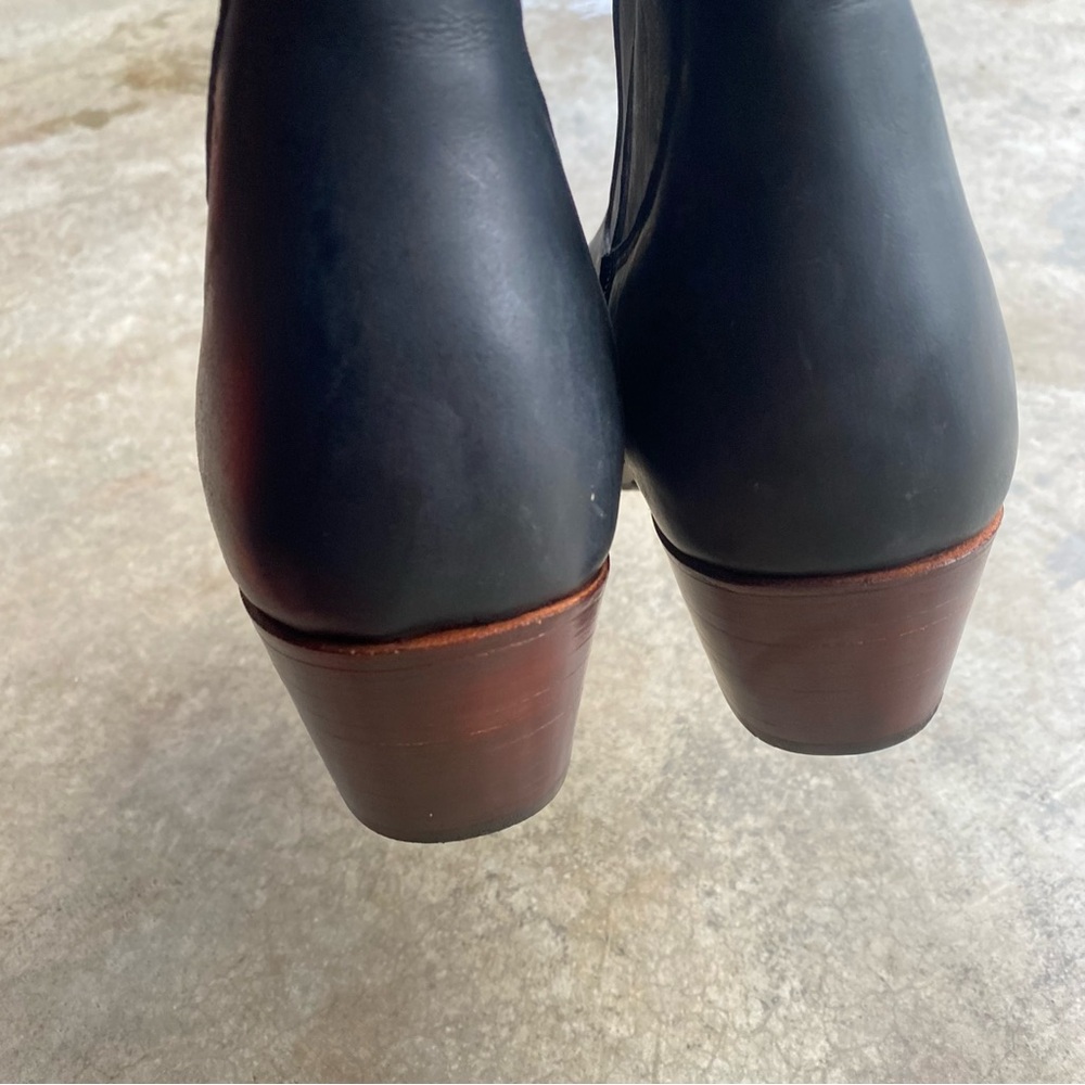 Adelante Condesa Tall Knee Riding Boot Black Leather Nubuck EUC - Picture 4 of 8